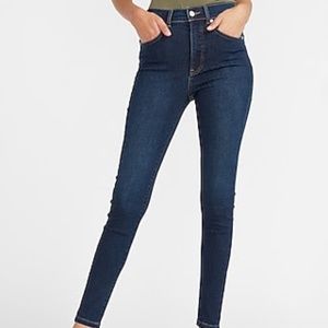High Waisted Dark Wash Skinny Jeans